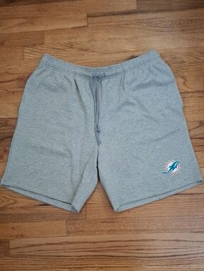 NWT NFL Foco Miami Dolphins Men's Gray Athletic Shorts_1